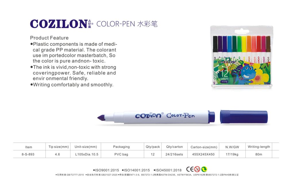 Types of Color Pens - Kaywin- Color Pen Manufacturer